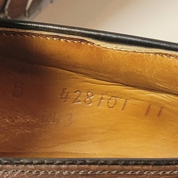 Men's leather Almond Toe kilt tassels loafers Size 11 - Picture 9 of 9